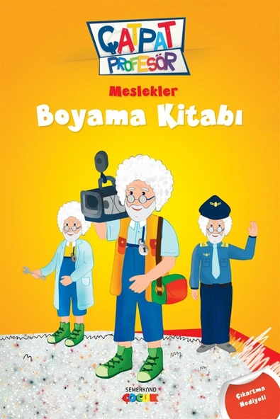 Çatpat Profesör Meslekler Boyama Kitabı | Hasan Nihat Sütçü ürün görseli 1