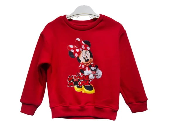 MINNIE BASKILI KIZ SWEATSHIRT ürün görseli 1
