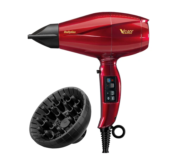 BaByliss 6750DE Veloce Kırmızı Saç Kurutma Makinesi ürün görseli 1