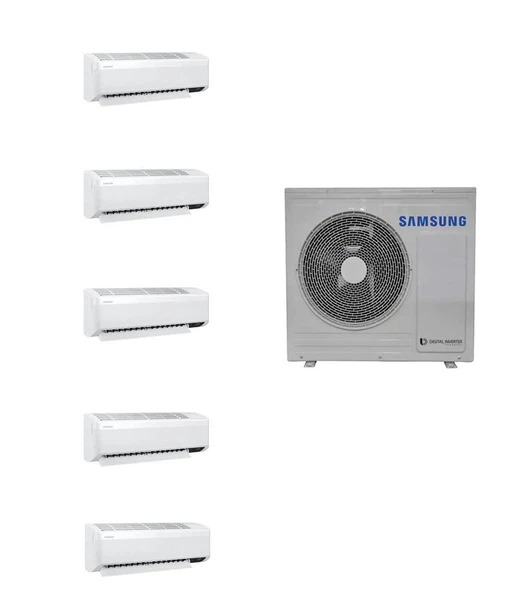 Samsung Wind Free Multi 1+5 Sistem (AJ100TXJ5KH/EA) 7+7+7+7+24 Btu 10 kw Dış Ünite ürün görseli 1
