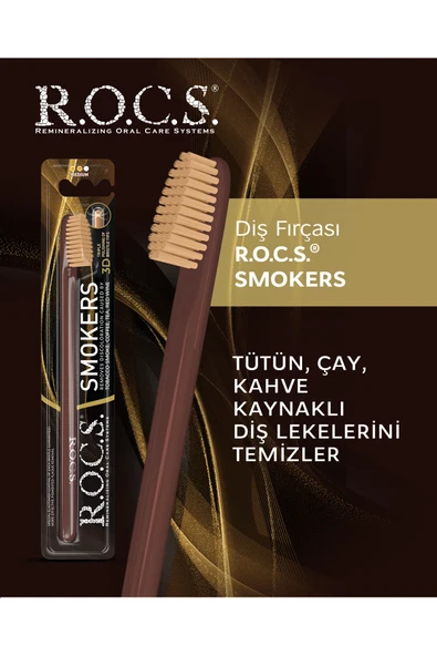 R.O.C.S. Smokers Leke Silici Diş Fırçası - Orta Sert ürün görseli 1