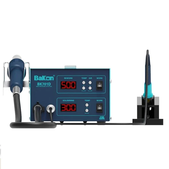 Bakon BK701D Intelligent 2 in 1 Isı ayarlı Havya İstasyonu 700w ürün görseli 1