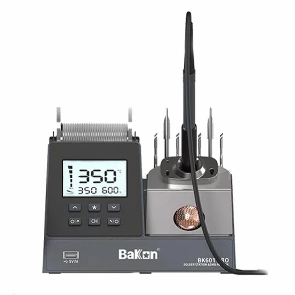 Bakon BK601 Pro İntelligent Isı Ayarlı Havya İstasyonu 120W ürün görseli 1