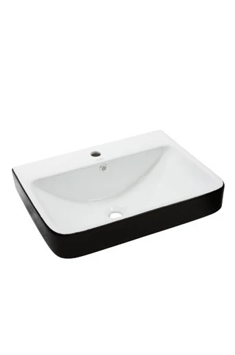 NEWARC BATARYA DELİKLİ TAZGAH ÜSTÜ LAVABO DIŞ SİYAH ürün görseli 1