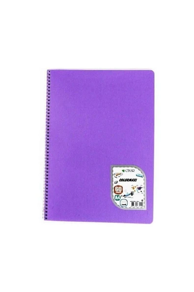 ÇINAR COLORMAXİ SPİRALLİ DEFTER PP KAPAK 60 SY. ürün görseli 1