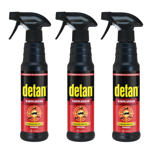 Detan Karınca Kıran İlacı Kokusuz 325 Ml x 3 Adet ürün görseli 1