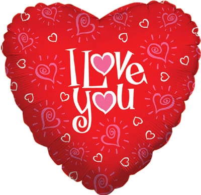FOLYO BALON I LOVE YOU KALP ürün görseli 1