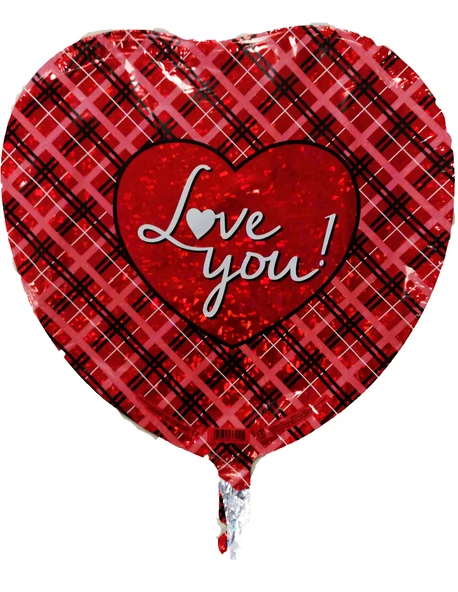 FOLYO BALON KALP LOVE YOU KIRMIZI 18'' ürün görseli 1