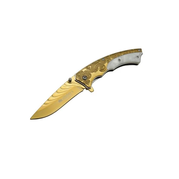 Sibirya İşlemeli Çakı Gold ürün görseli 1