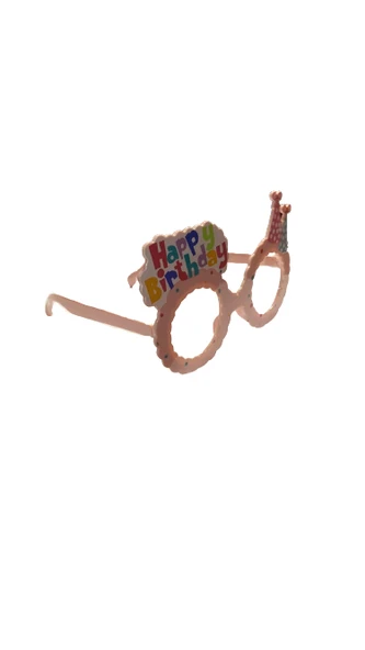 GÖZLÜK HAPPY BİRTHDAY PEMBE KÜLAHLI ürün görseli 1