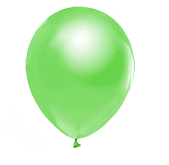 LATEKS BALON METALİK AÇIK YEŞİL 12'' 10'LU ürün görseli 1