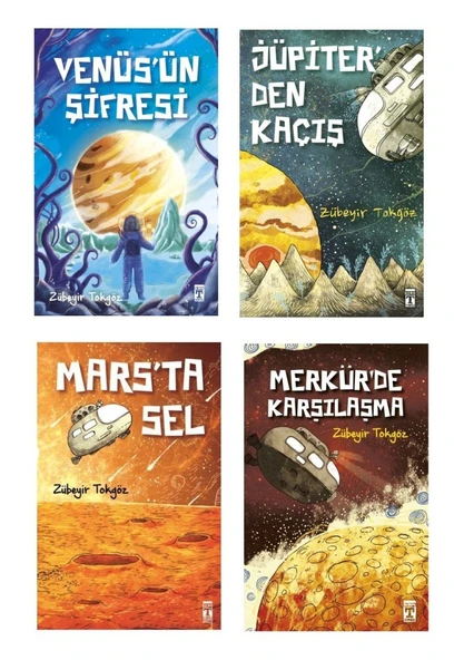 Zübeyir Tokgöz Venüsün Şifresi + Jüpiter'den Kaçış + Mars'ta Sel + Merkürde Karşılaşma (4 Kitap) ürün görseli 1