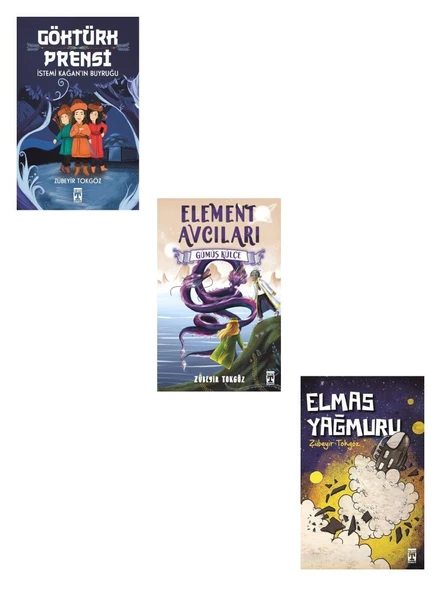 Zübeyir Tokgöz Göktürk Prensi + Element Avcıları + Elmas Yağmuru (3 Kitap) ürün görseli 1