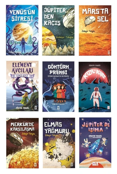 Zübeyir Tokgöz Uzay Macera Seti (9 Kitap) ürün görseli 1