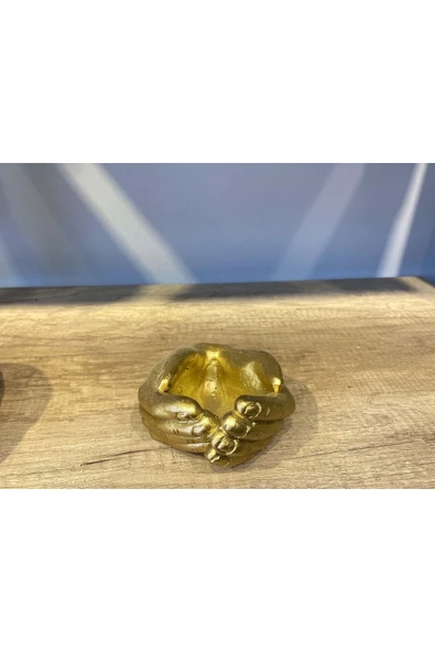 Kobal Avuç Saksı , Kase - Küçük Boy - Gold- ürün görseli 1