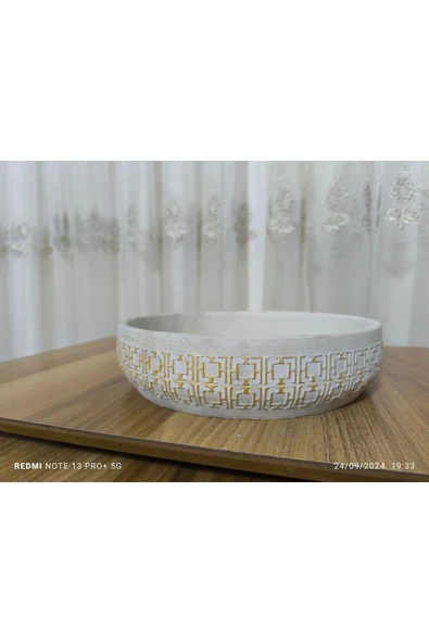Mekke Dizayn Beton Orkide Aranjman ve Bonsai Saksısı ürün görseli 1