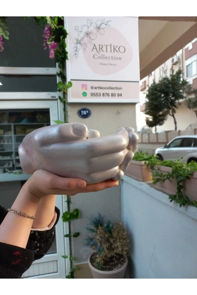 Şık Avuç Saksı - Resim 2