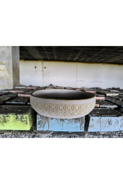 Beton orkide bonsai ve aranjman saksısı ürün görseli 1