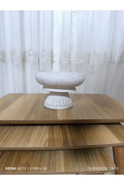 Arjantin Dizayn  Tabaklı Taş Vazo Aranjman Bonsai ve Orkide Saksısı ürün görseli 1