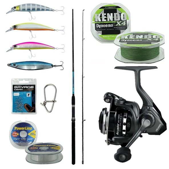YekOutdoor Spin Olta Seti Okuma G-Power Spin 8' 240cm 15-40 gr 2 Parça Spin Kamışı&Okuma Acuador ACU-3000A 3+1BB Olta Makinesi ürün görseli 1