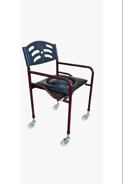 MEDİKALCİM Derili Hasta Tuvalet Sandalye - Resim 3