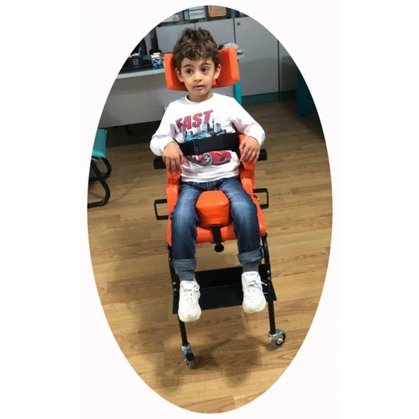Engelli Çocuk Oturma Sandalyesi Tekerlekli 4 İle 7 Yaş Arası ürün görseli 1
