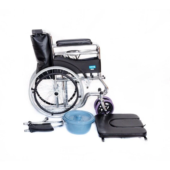 Comfort Plus Dm-680 Tuvalet Özellikli Tekerlekli Sandalye - Resim 2