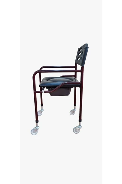 MEDİKALCİM Derili Hasta Tuvalet Sandalye - Resim 2