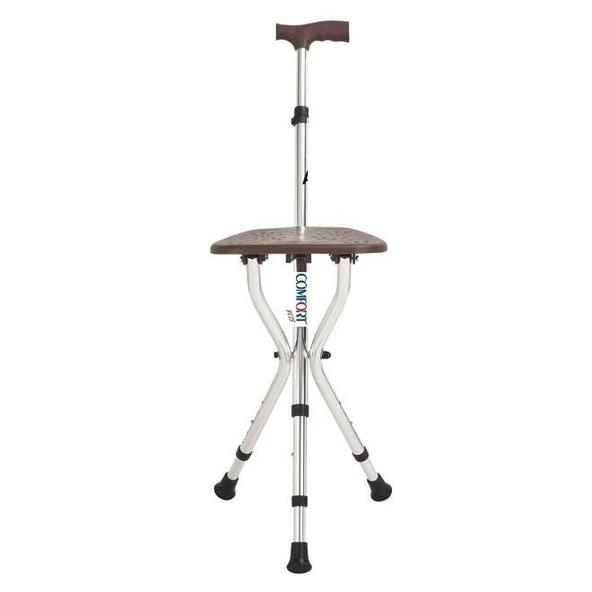 Comfort Plus DM-74 Oturaklı Baston (Yüksekliği Ayarlanır) ürün görseli 1
