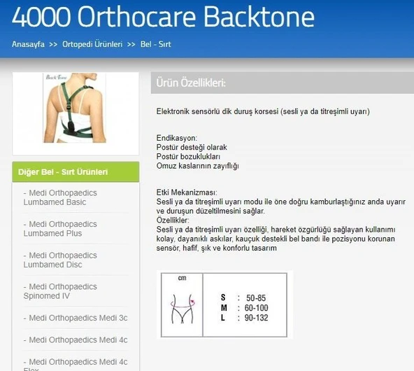 BackTone Duruş Düzeltici Medium Beden - Resim 4