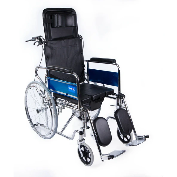 Comfort Plus KY608GC Sırtı Yatar Ayak Kalkar Tuvalet Özellikli Tekerlekli Sandalye ürün görseli 1
