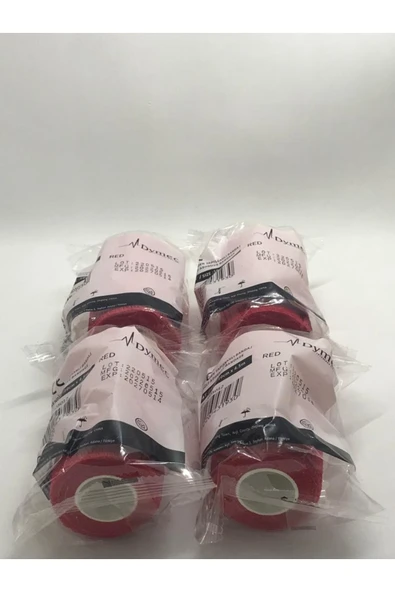 Kendinden Yapışkanlı Bandaj Kırmızı Ebat: 10cm X 4.5m 12 ADET ürün görseli 1