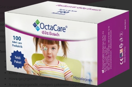 OctaCare Pediatrik Göz Pedi Kız 5 cm x 6,2 cm 100 Adet ürün görseli 1