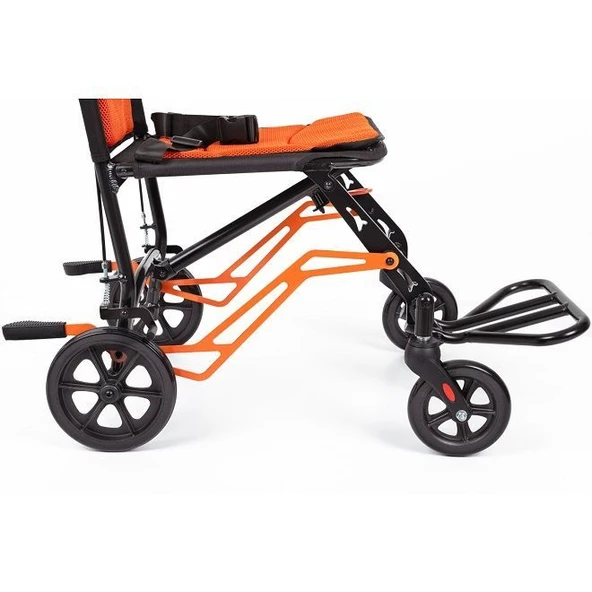 Comfort Plus DY01409LJ Turuncu Transfer Tekerlekli Sandalye - Resim 4