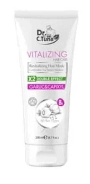 FARMASİ DR.C.TUNA VITALIZING SARIMSAKLI SAÇ BAKIM MASKESİ 200 ML ürün görseli 1