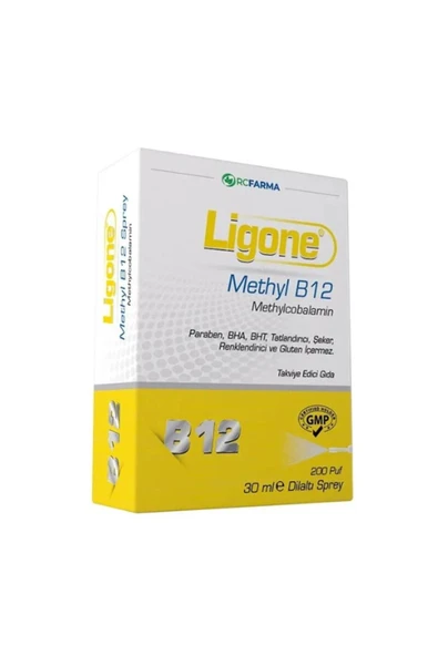 Ligone Methyl B12 Methylcobalamin Dilaltı Sprey 30 ml ürün görseli 1