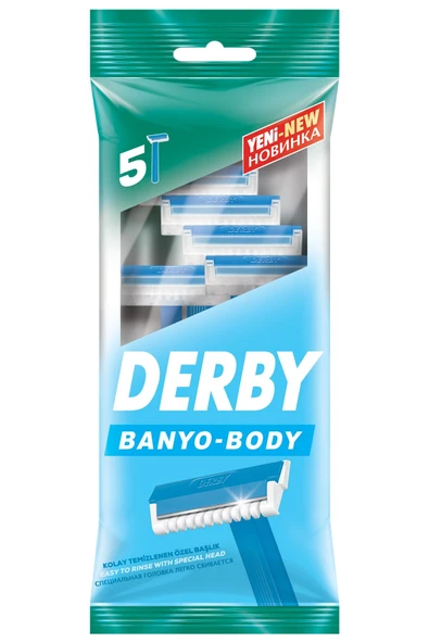 Derby Tek Bıçaklı Tıraş Bıçağı Banyo 5'li - Resim 6