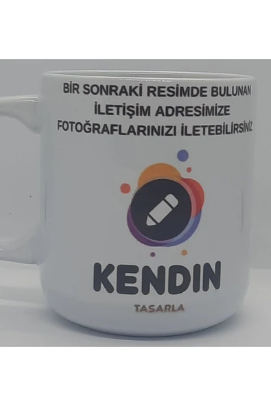 Kupa Bardağını Kendin Tasarla Kişise Özel Kupa Bardak ürün görseli 1