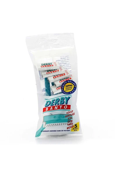 Derby Tek Bıçaklı Tıraş Bıçağı Banyo 5'li - Resim 2