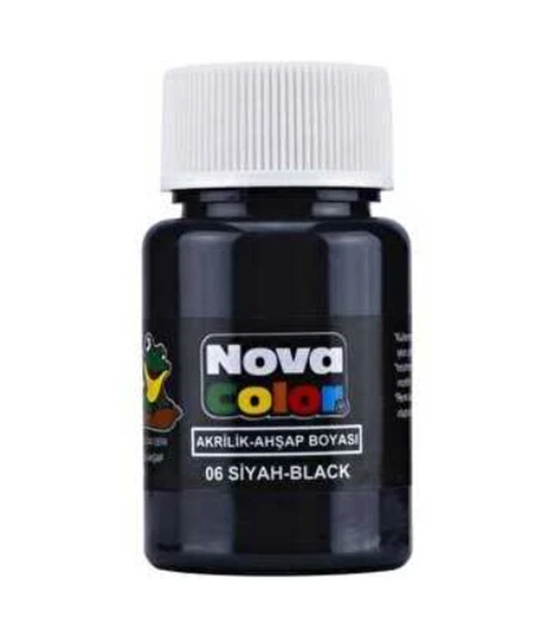 Nova Color Akrilik Boya 30 Ml Siyah - 2 adet ürün görseli 1