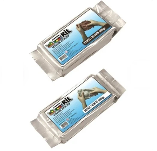 Nova Color Seramik Hamuru Kil 250Gr Beyaz - 2 paket ürün görseli 1