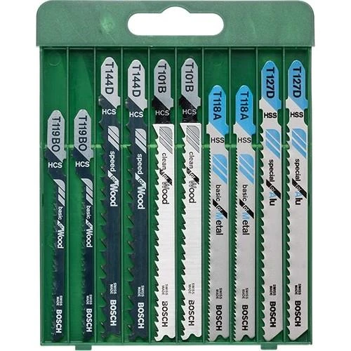 BOSCH DIY Ahşap&Metal Dekupaj Bıçağı Seti 10lu ürün görseli 1