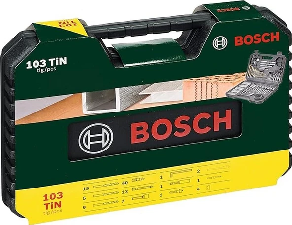 BOSCH V-Line 103 Parça Vidalama&Matkap Ucu Seti - Resim 3