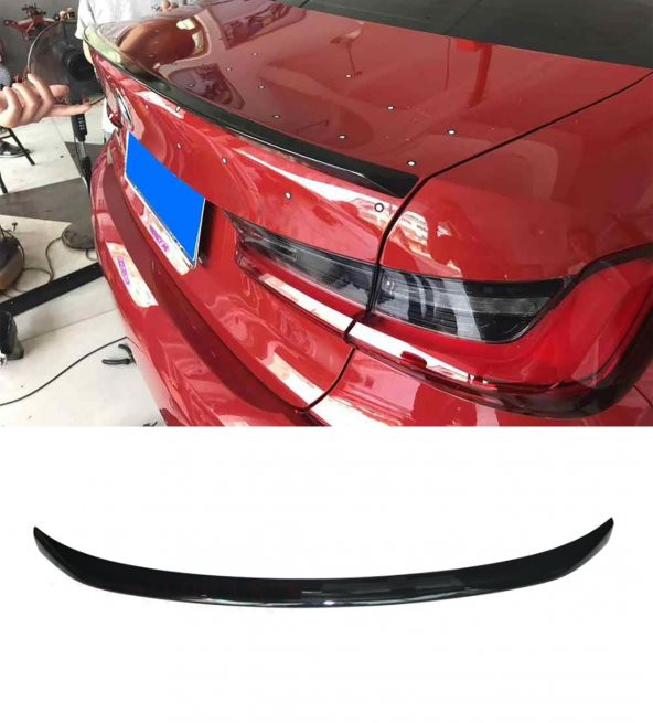 BMW 3 SERİSİ G20 M-TECH PİANO BLACK PARLAK SİYAH SPOİLER ürün görseli 1
