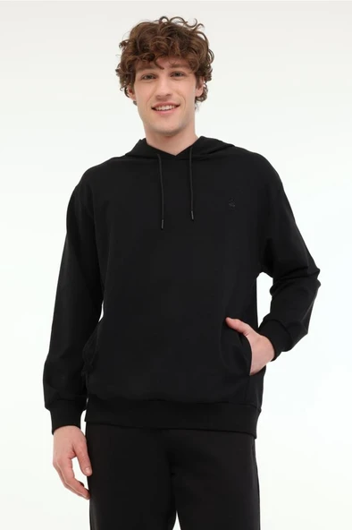 Lumberjack MB SN73 HOODIE 5FX 101939609 Erkek Sweatshirt Siyah S-XXL ürün görseli 1