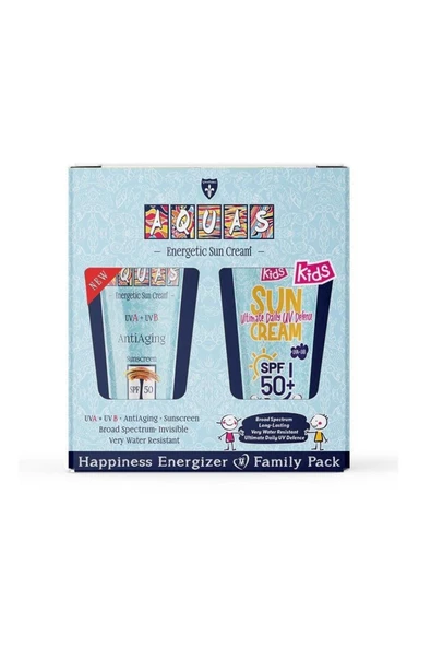 Aquas Aile Seti SPF 50 Sun Cream + SPF 50+ Kids Sun Cream Güneş Kremi ürün görseli 1