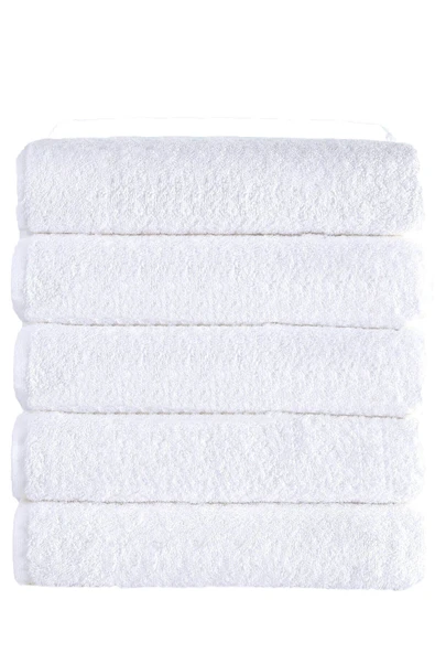 5 li Otel Banyo Havlusu Pamuklu 70X145 Cm Beyaz 16/1 Avs 440 Gr ürün görseli 1