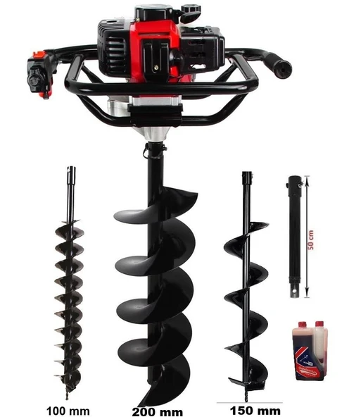 Gardenpro TKDZ-03/52 Toprak Burgu Makinası Set-1 ürün görseli 1