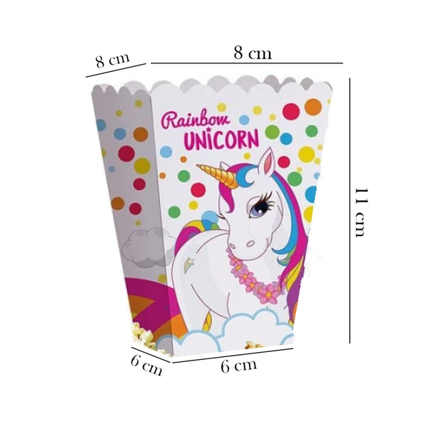 UNİCORN MISIR KUTUSU 8 ADET - Resim 3