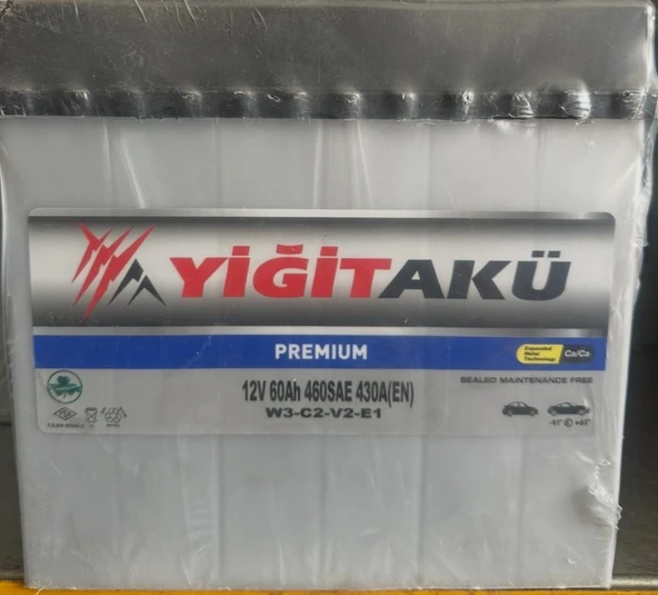 12V 60 AMPER YİĞİT AKÜ DAR TİP 2 YIL GARANTİLİ Ü.T 2026 ürün görseli 1